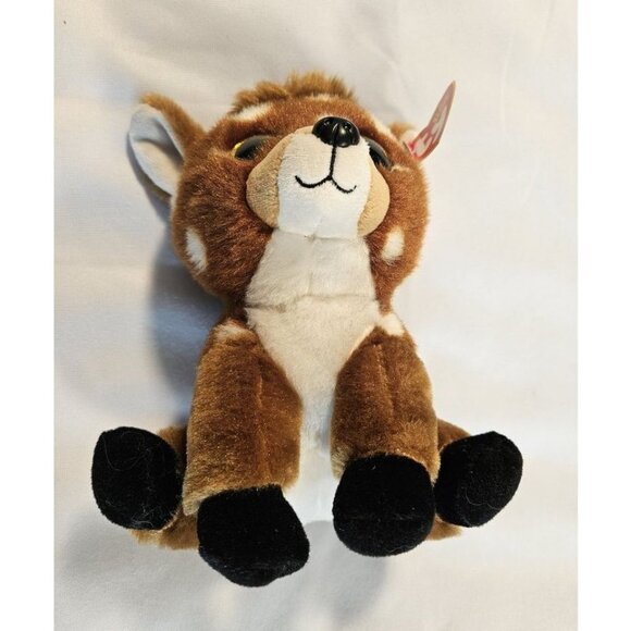 Ty Beanie Babies Buckley Plush Velvety Fawn Deer Glitter Eyes Stuffed Animal Tag - Picture 7 of 7